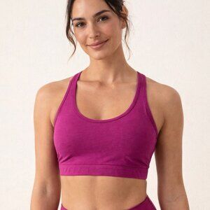 Beyond Yoga Racerback Sports Bra in Magenta Heather Size 1X Rare